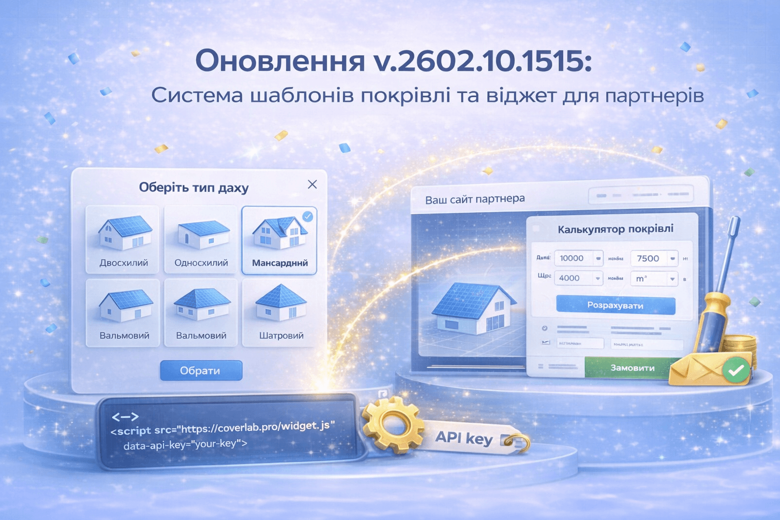 Update v.2602.10.1515: Roof Template System and Partner Widget